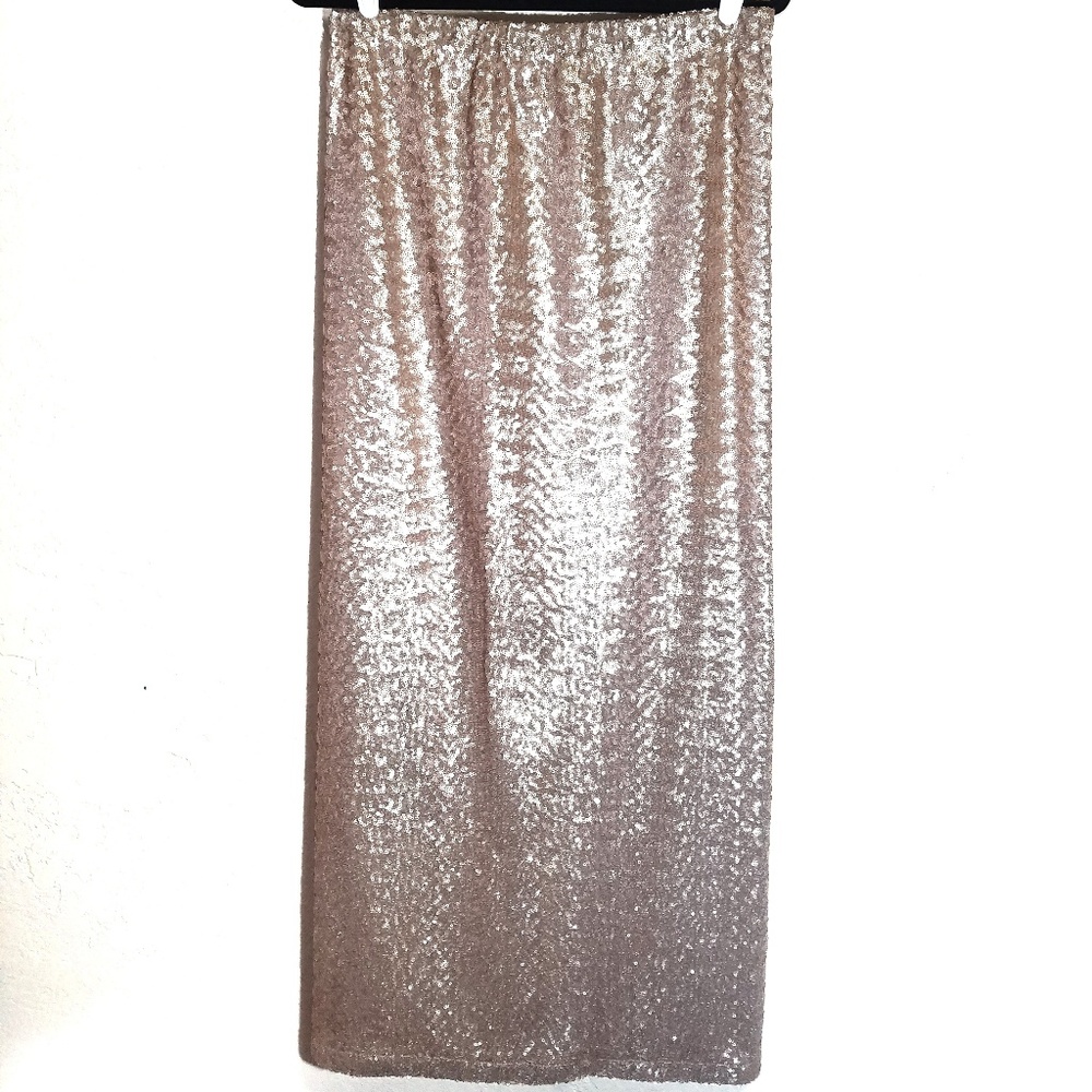 Gold Sequin Full Skirt